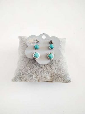 Pack 3 pares de pendientes formas