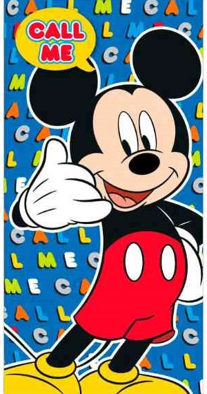 Toalla Disney Mickey azul